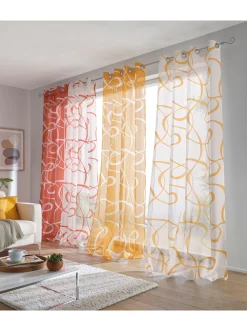 Gardinen & Rollos|heine home Dekostore weiß-gelb