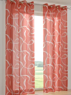Gardinen & Rollos|heine home Dekostore rot-weiß