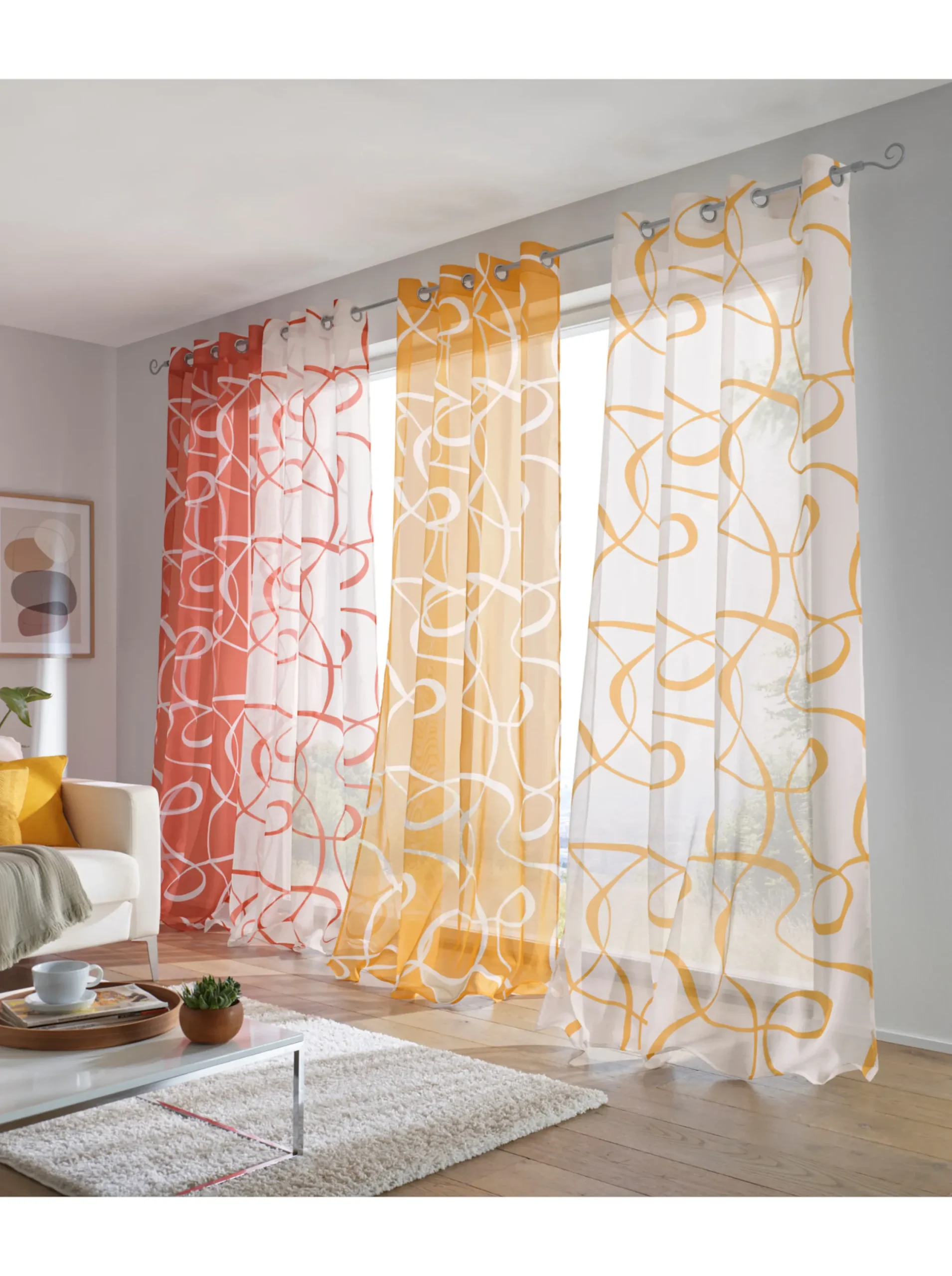 Gardinen & Rollos|heine home Dekostore rot-weiß