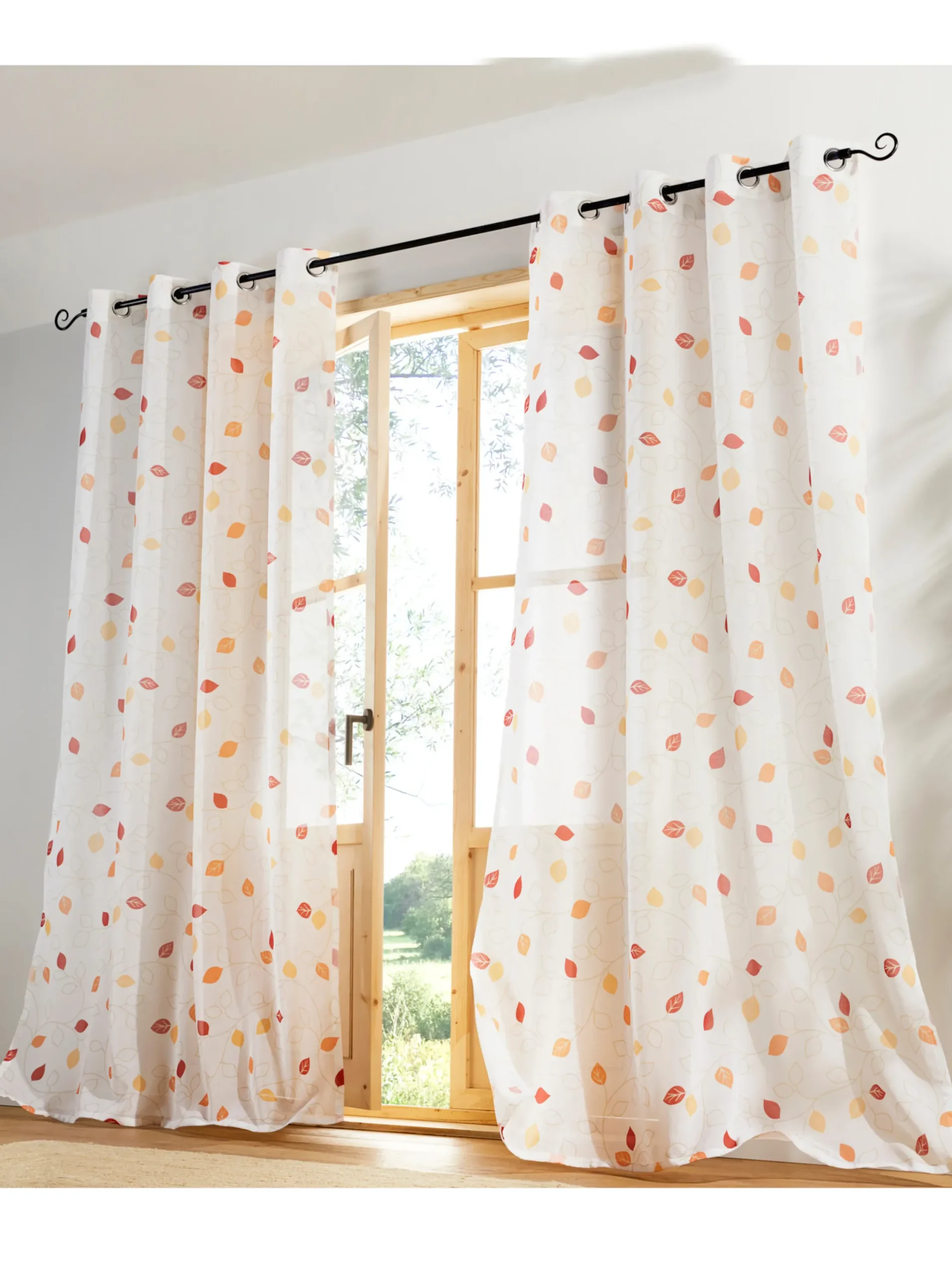 Gardinen & Rollos|heine home Dekostore weiß-orange