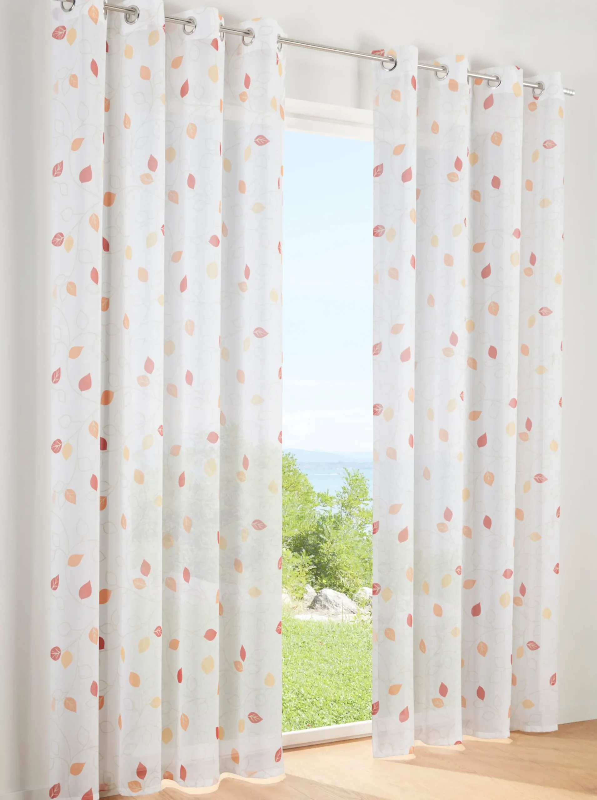 Gardinen & Rollos|heine home Dekostore weiß-orange