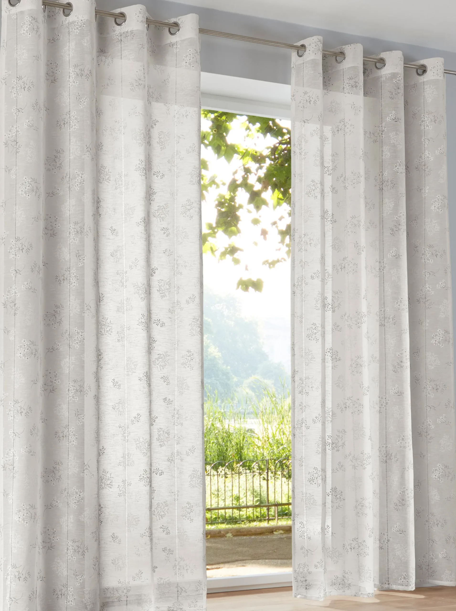 Gardinen & Rollos|heine home Dekostore offwhite-gemustert