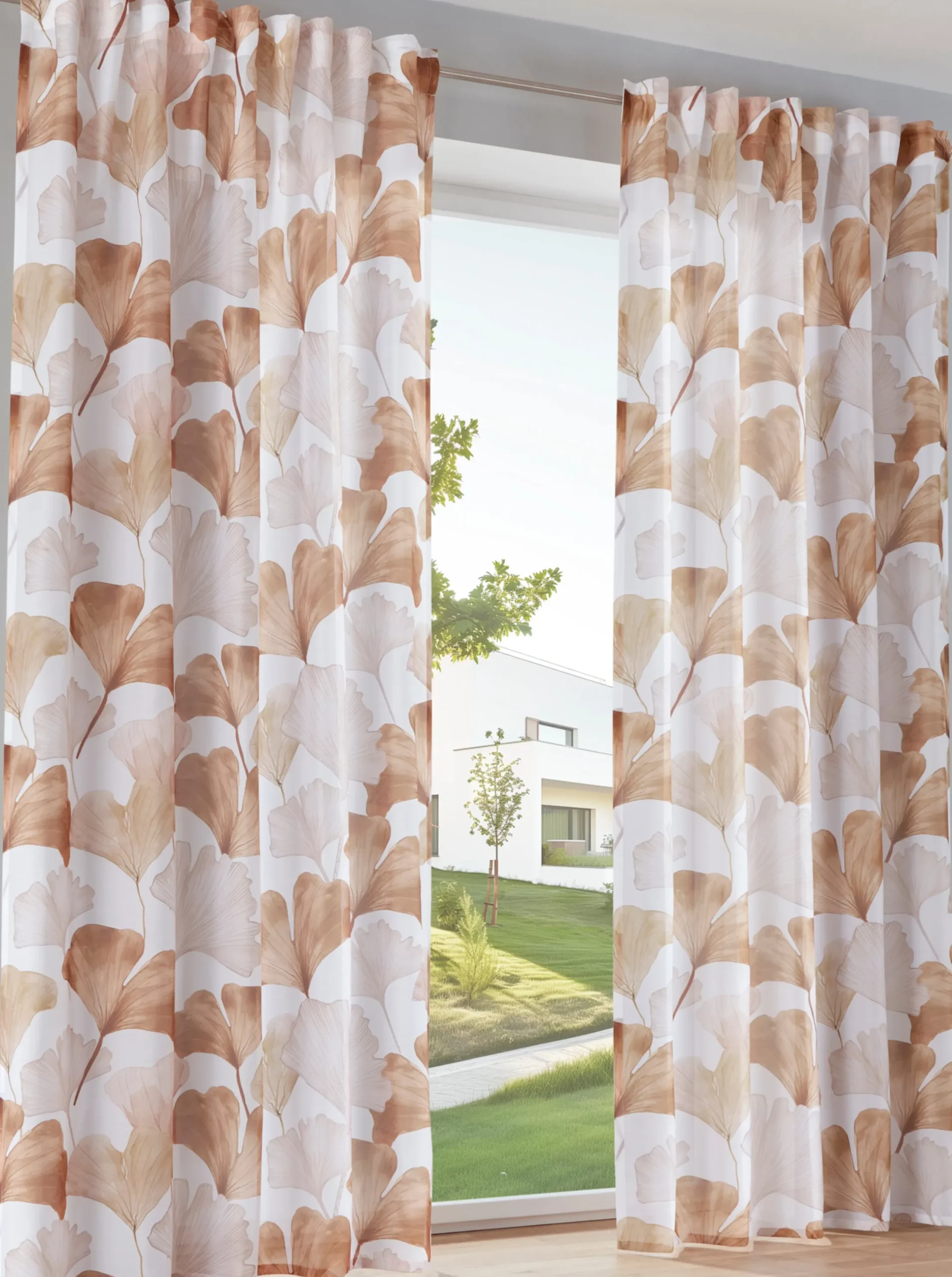 Gardinen & Rollos|heine home Dekostore weiß-braun