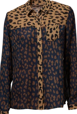Blusen|heine Druckbluse marine