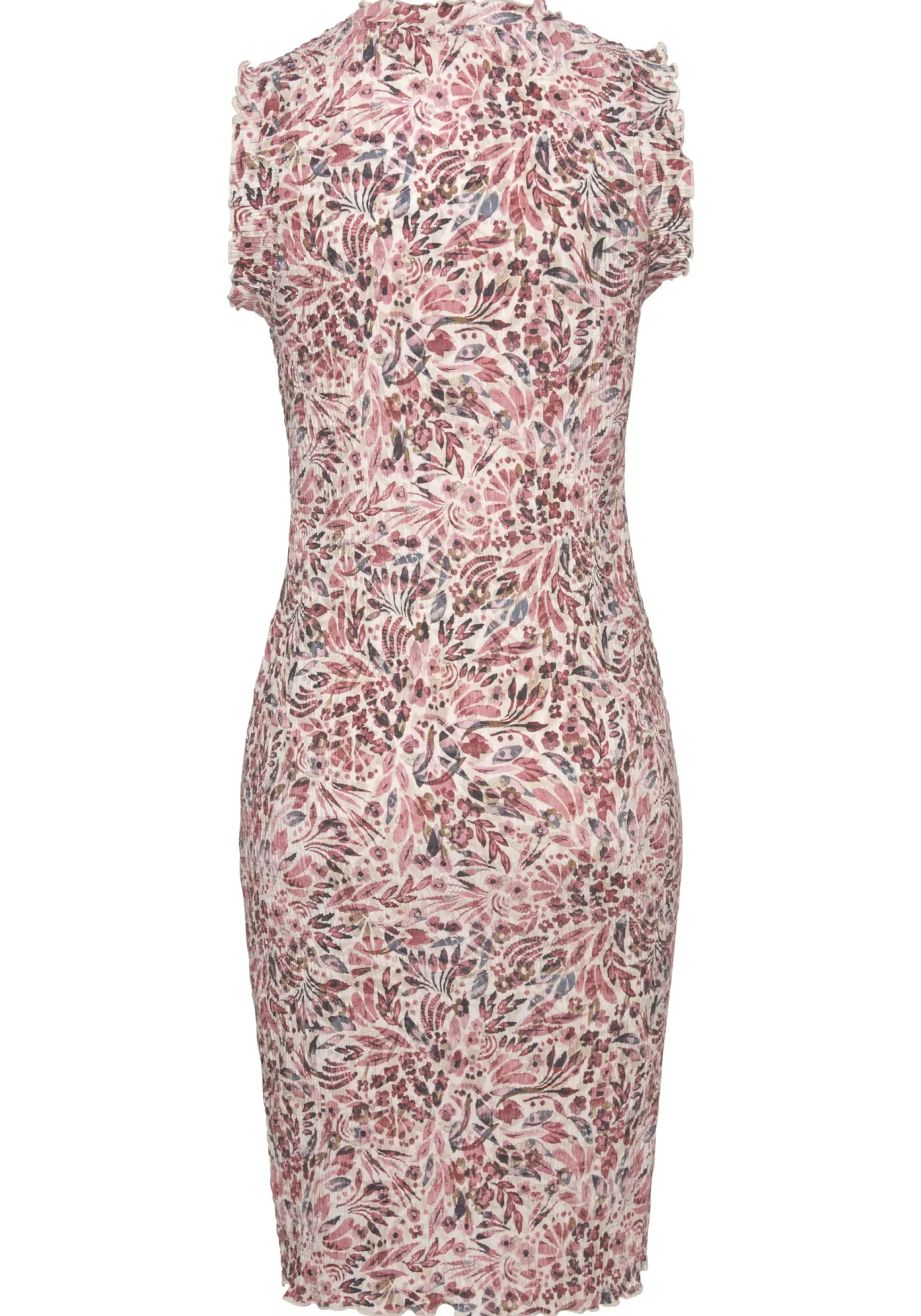 Strandkleider|Kleider|Vivance Druckkleid creme-mauvebedruckt
