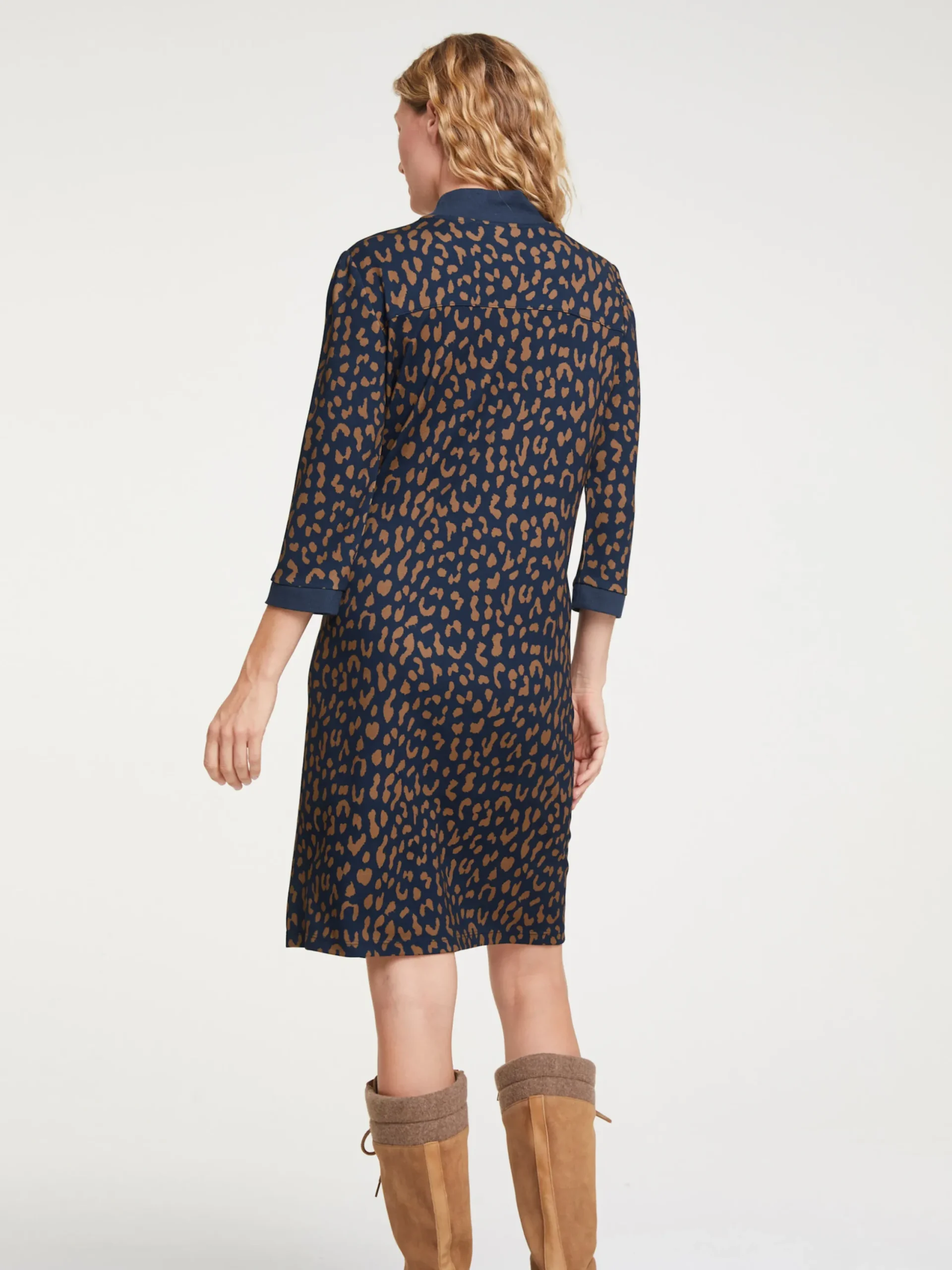 Kleider|heine Druckkleid marine