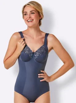 Bodies & Unterhemden|Anita Einteiler ohne Bügel rauchblau