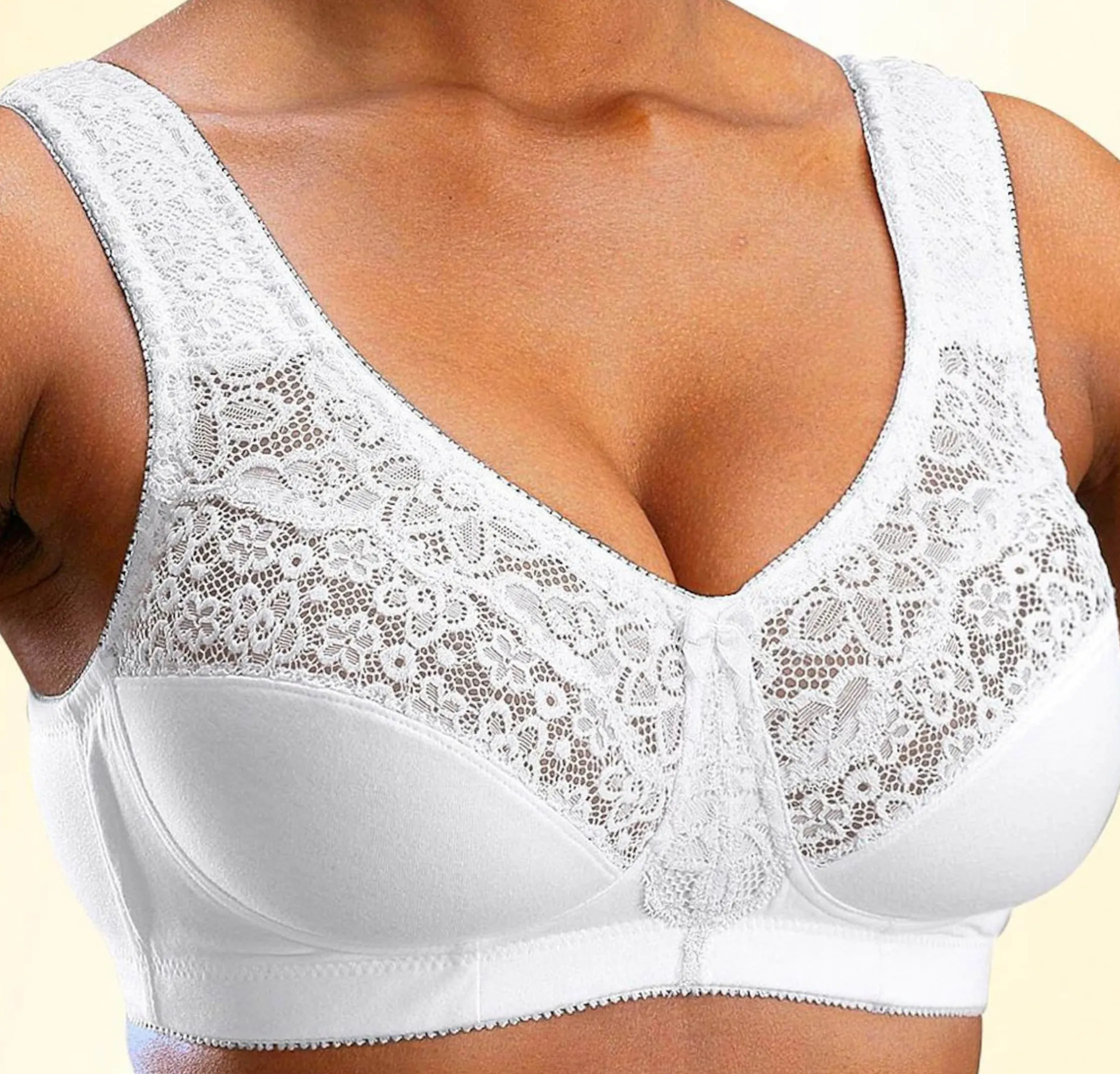 Bhs|petite fleur Entlastungs-BH burgund+weiß