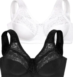 Bhs|petite fleur Entlastungs-BH schwarz+weiß