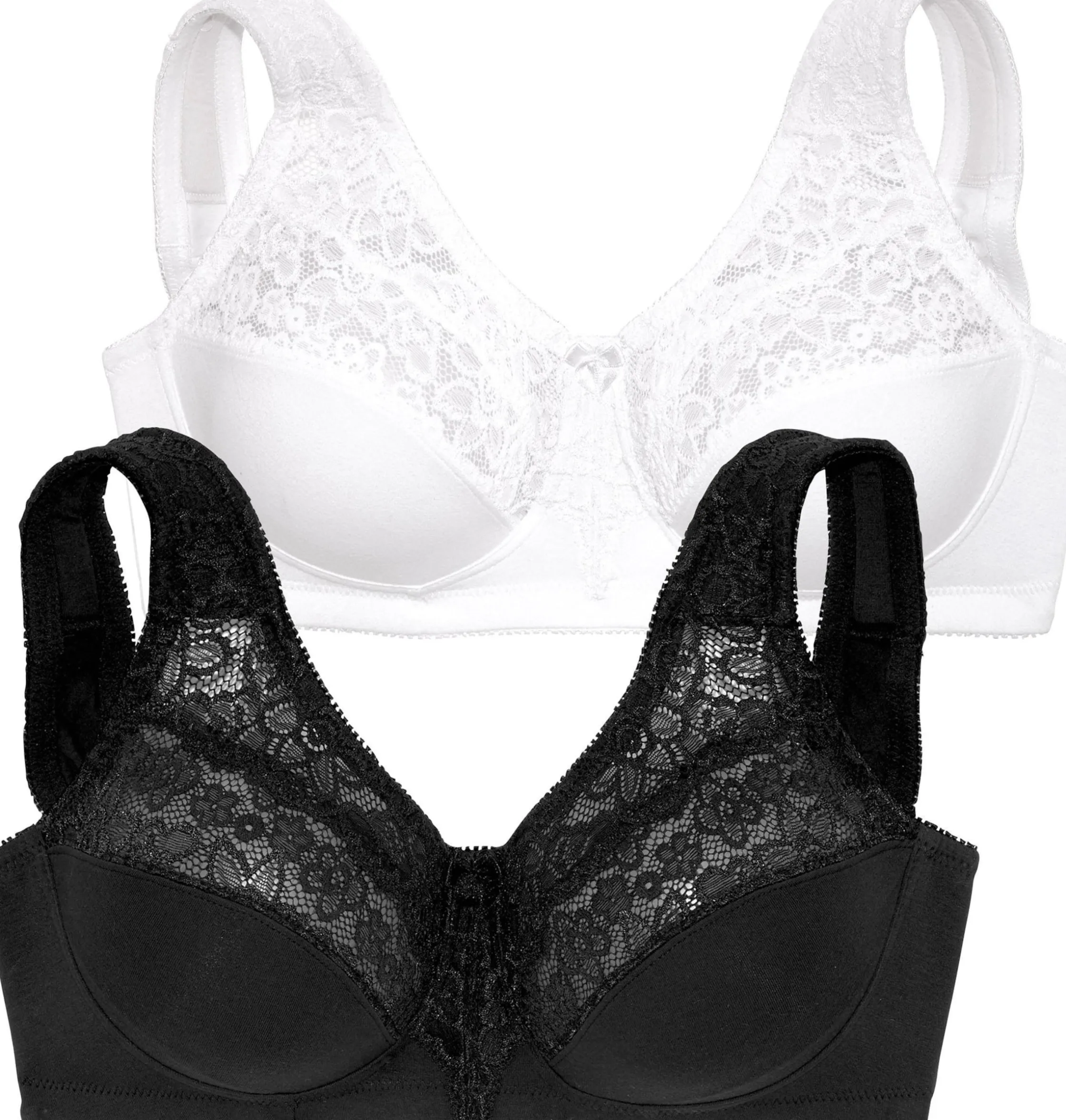 Bhs|petite fleur Entlastungs-BH schwarz+weiß