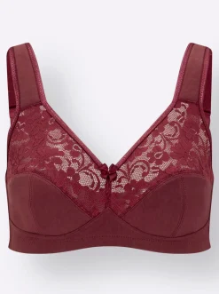 Bhs|Susa Entlastungs-BH ohne Bügel marine+bordeaux