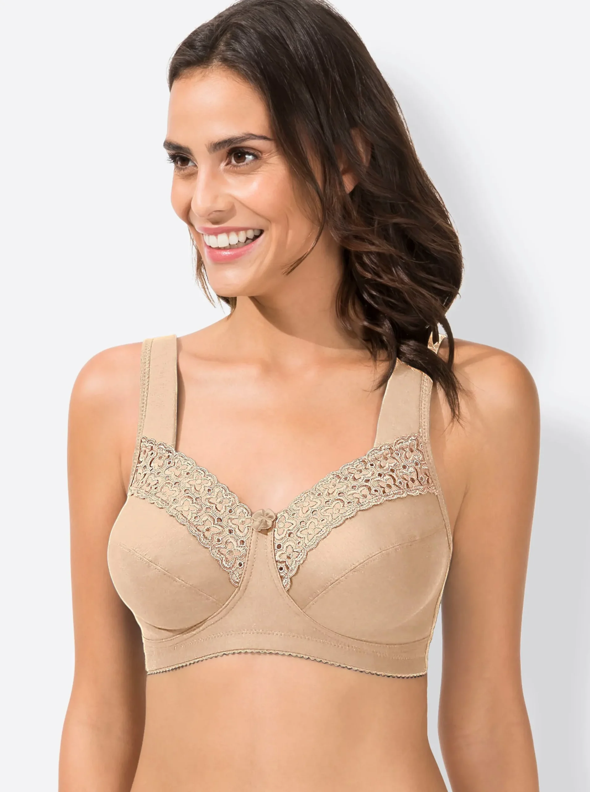 Bhs|Miss Mary Entlastungs-BH ohne Bügel beige