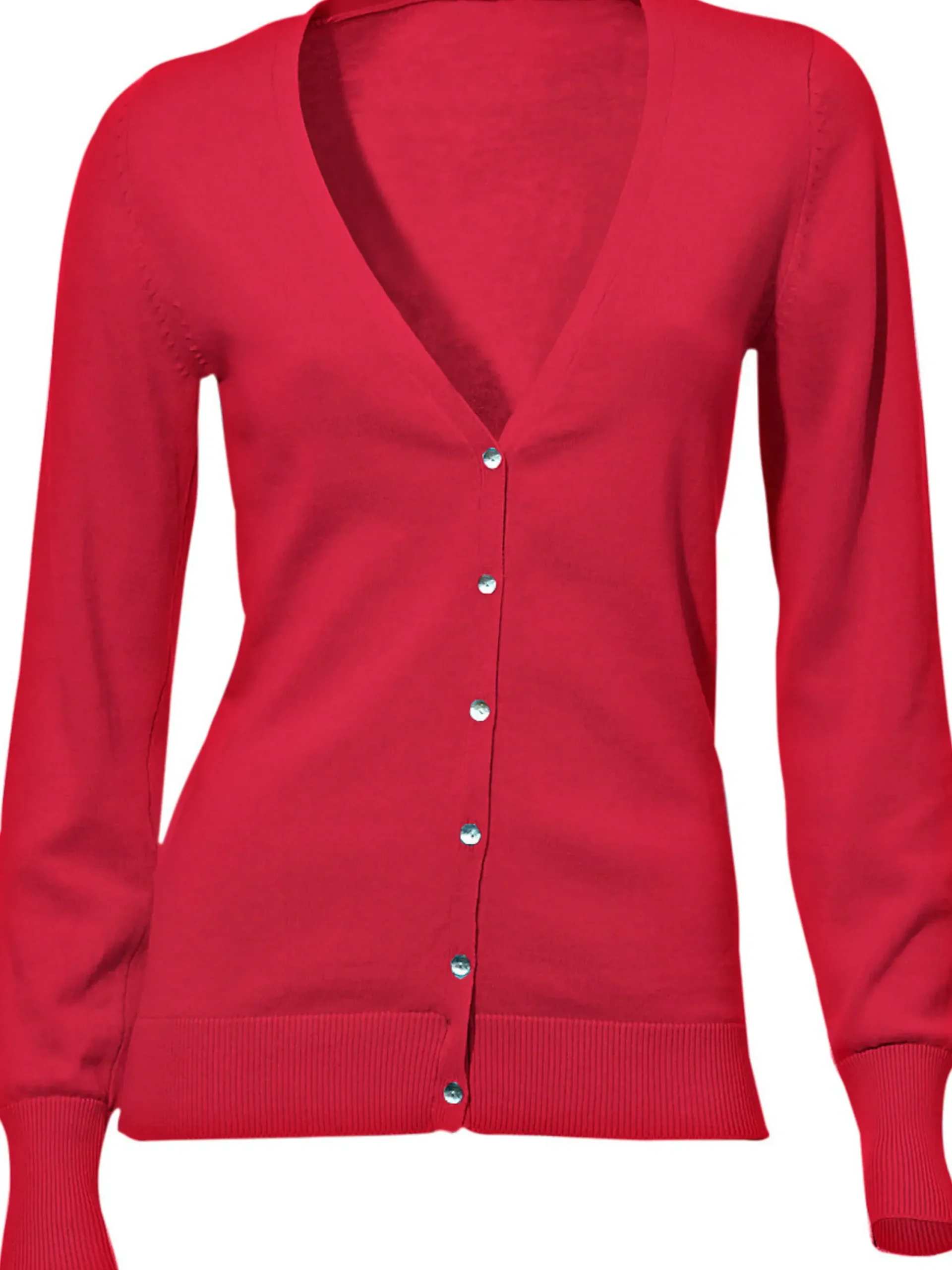 Strickjacken|heine Feinstrickjacke im Cardigan-Style koralle