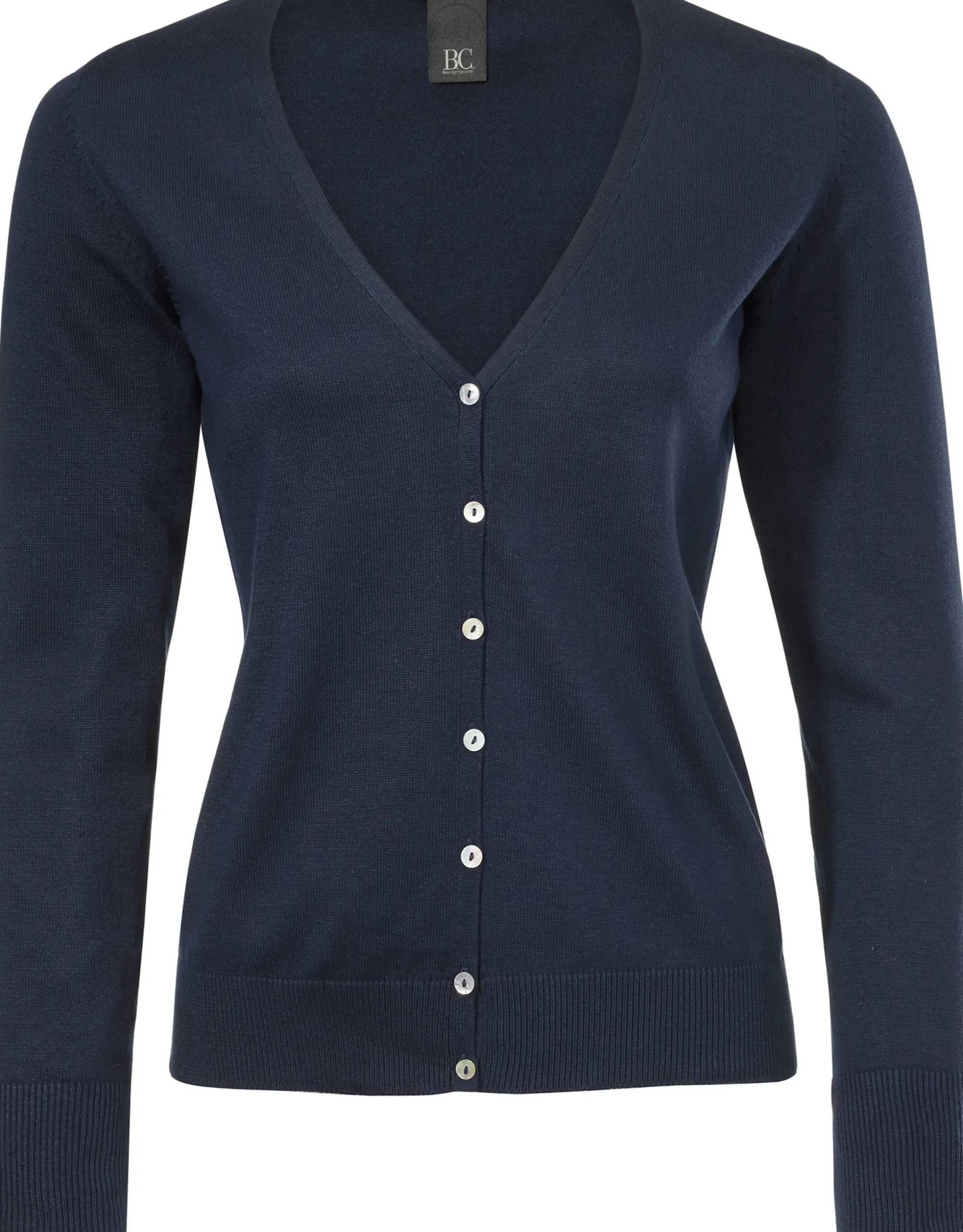 Strickjacken|heine Feinstrickjacke im Cardigan-Style marine