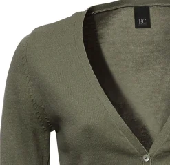 Strandmode|heine Feinstrickjacke im Cardigan-Style oliv