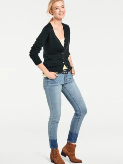 Strandmode|Strickjacken|heine Feinstrickjacke im Cardigan-Style schwarz