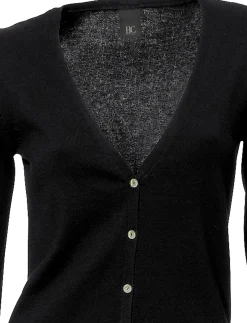 Strandmode|Strickjacken|heine Feinstrickjacke im Cardigan-Style schwarz