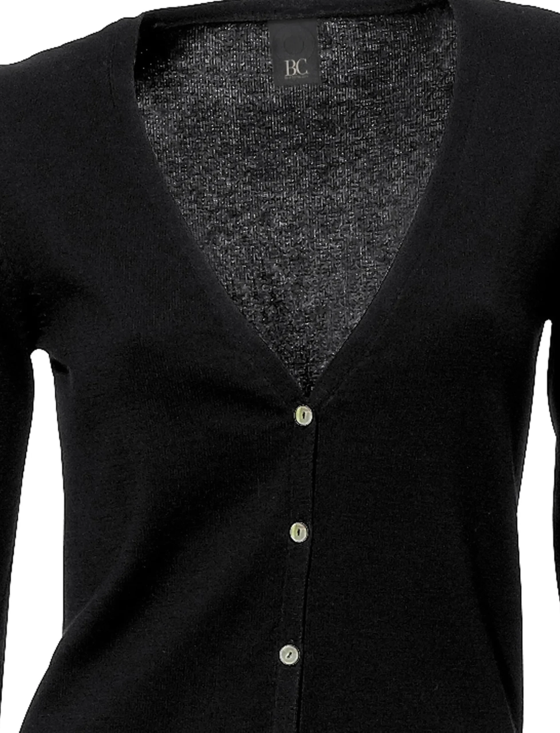 Strandmode|Strickjacken|heine Feinstrickjacke im Cardigan-Style schwarz