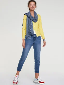 Strandmode|heine Feinstrickjacke im Cardigan-Style gelb