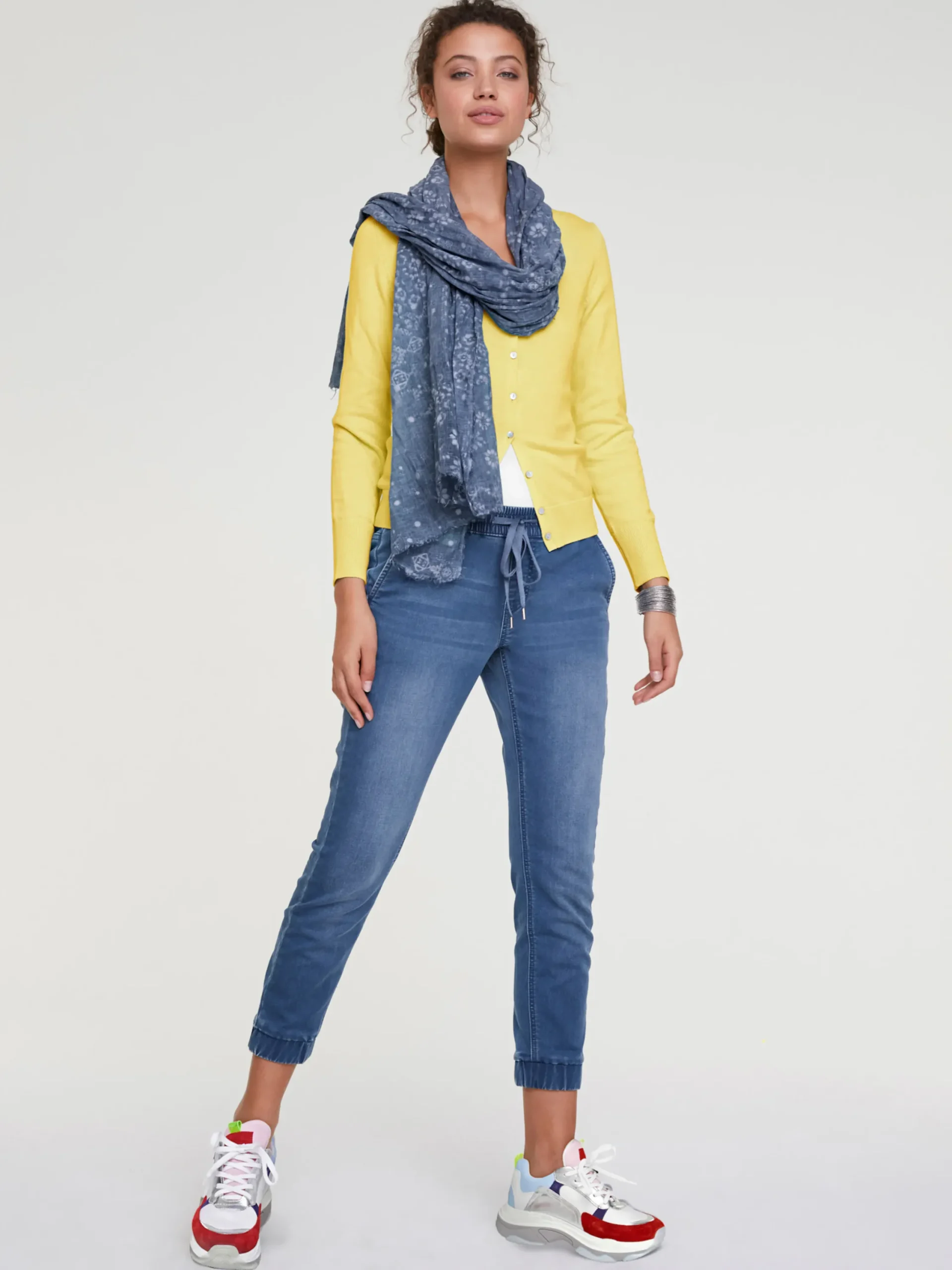 Strandmode|heine Feinstrickjacke im Cardigan-Style gelb