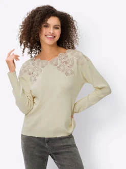 Pullover|heine Feinstrickpullover champagner