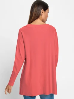 Pullover|heine Feinstrickpullover koralle