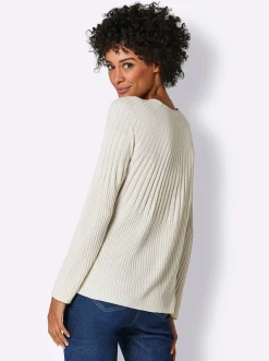 Pullover|CREATION L PREMIUM Feinstrickpullover champagner