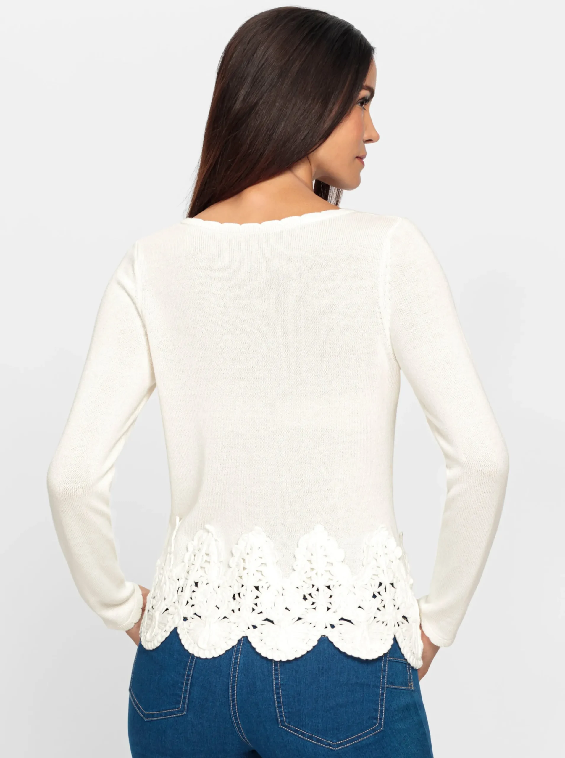 Pullover|heine Feinstrickpullover ecru