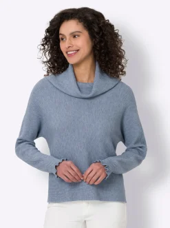 Pullover|heine Feinstrickpullover bleu-meliert