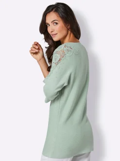 Pullover| Feinstrickpullover kalkmint