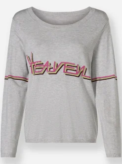 Pullover|heine Feinstrickpullover hellgrau-meliert