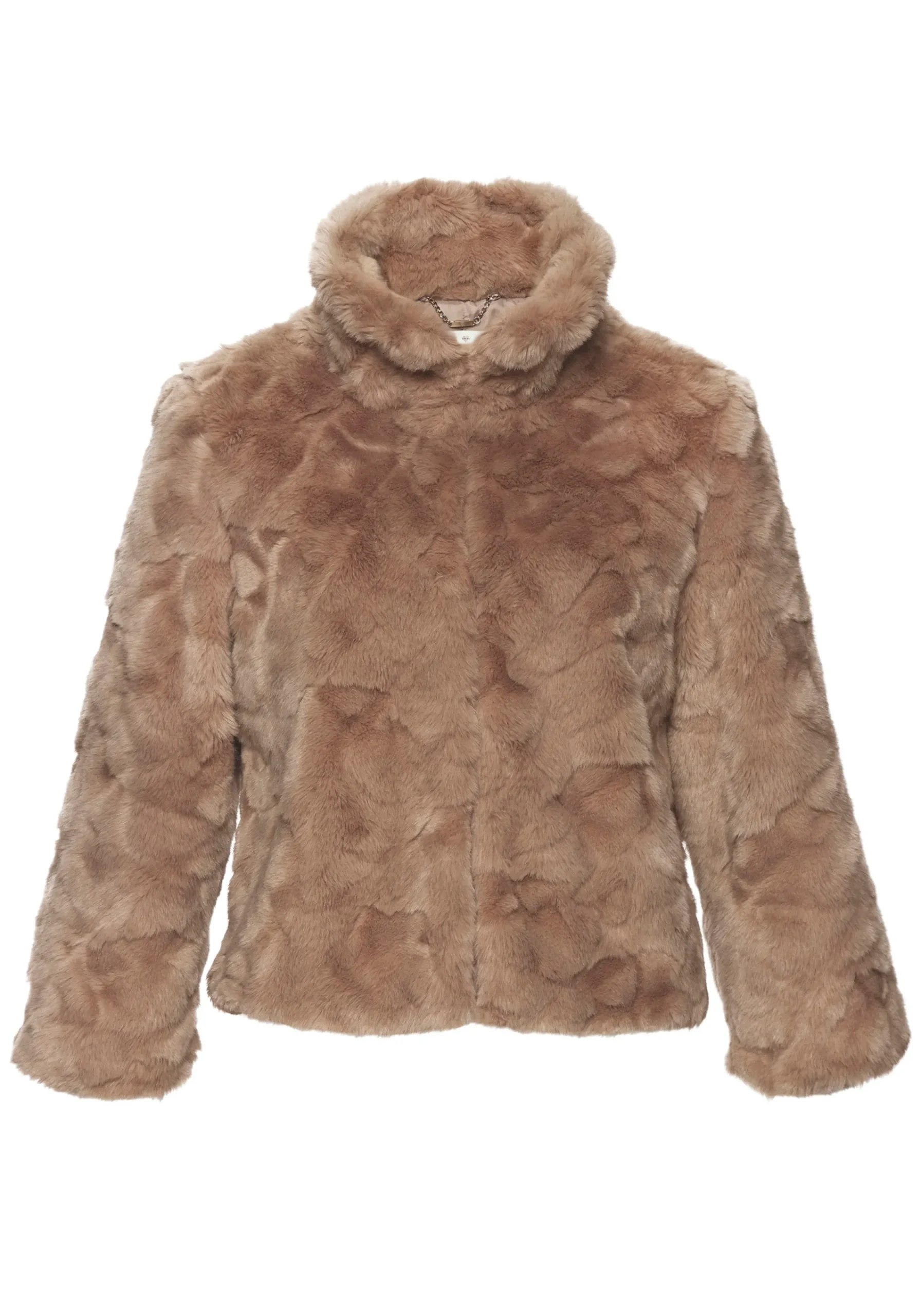 Jacken|LASCANA Fellimitatjacke taupe