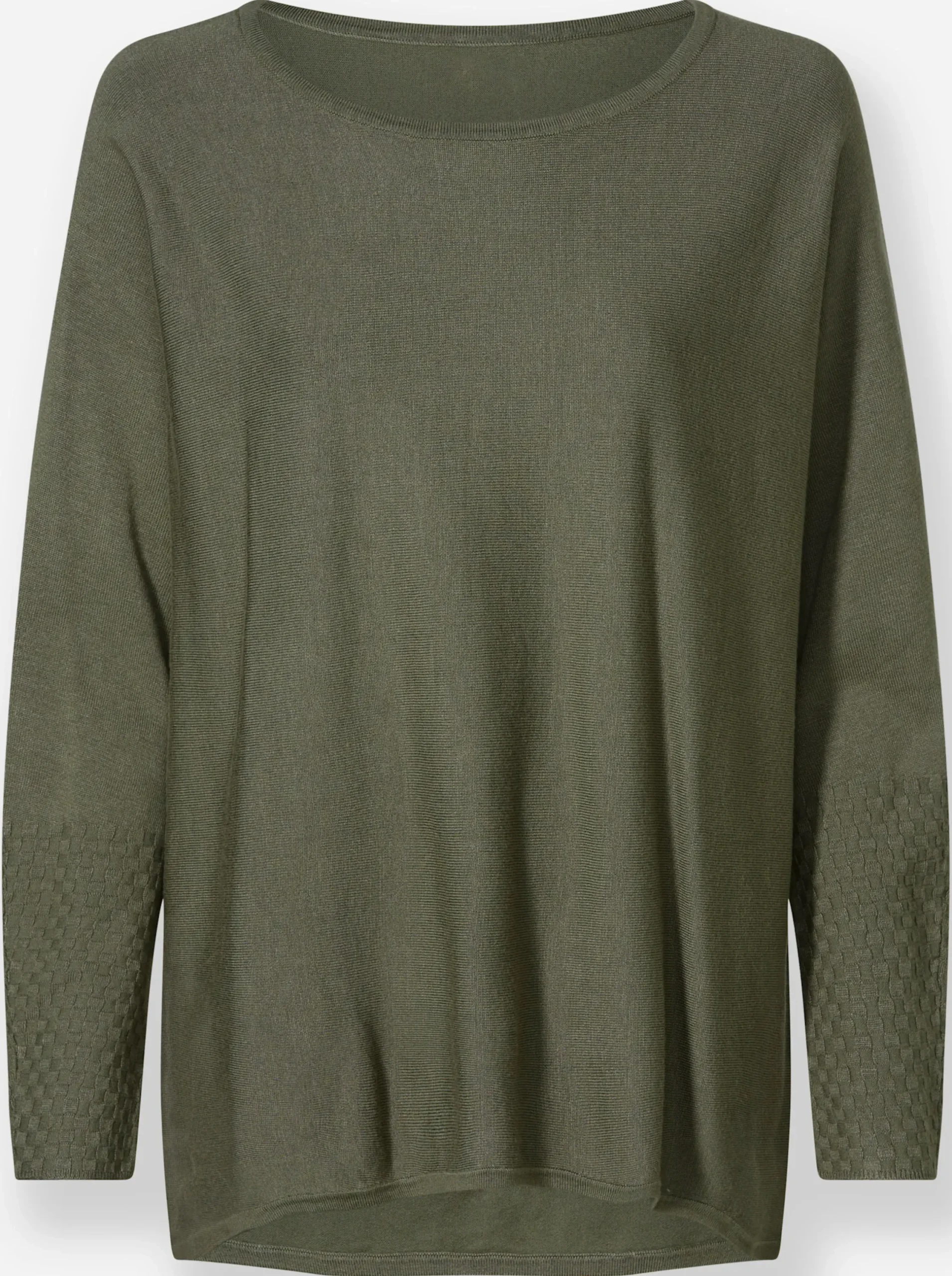 Pullover|heine Fledermauspullover mit asymmetrischem Saum khaki