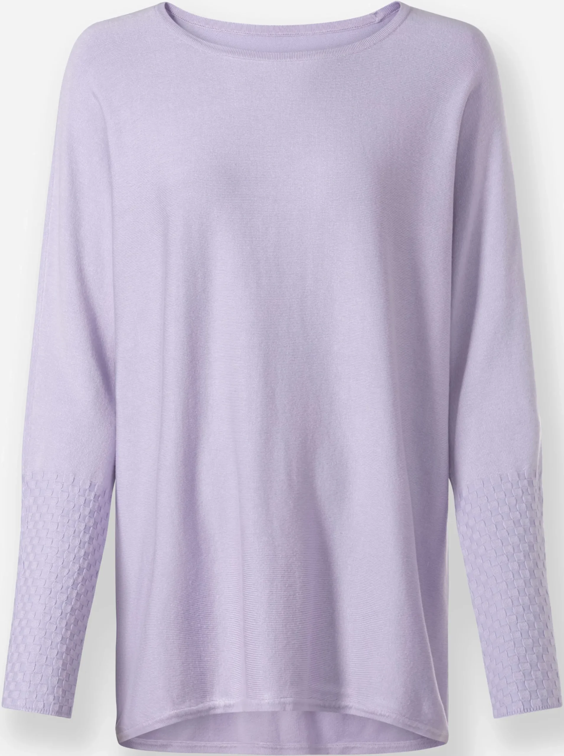 Pullover|heine Fledermauspullover mit asymmetrischem Saum flieder