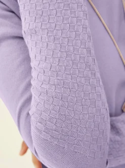 Pullover|heine Fledermauspullover mit asymmetrischem Saum flieder