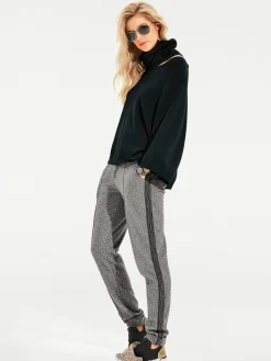 Pullover|heine Fledermauspullover mit Loop-Schal schwarz