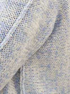 Pullover|heine Fledermauspullover mit weiten Ärmeln hellblau-ecru-meliert