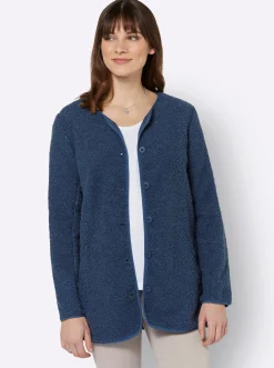 Jacken| Fleecejacke jeansblau