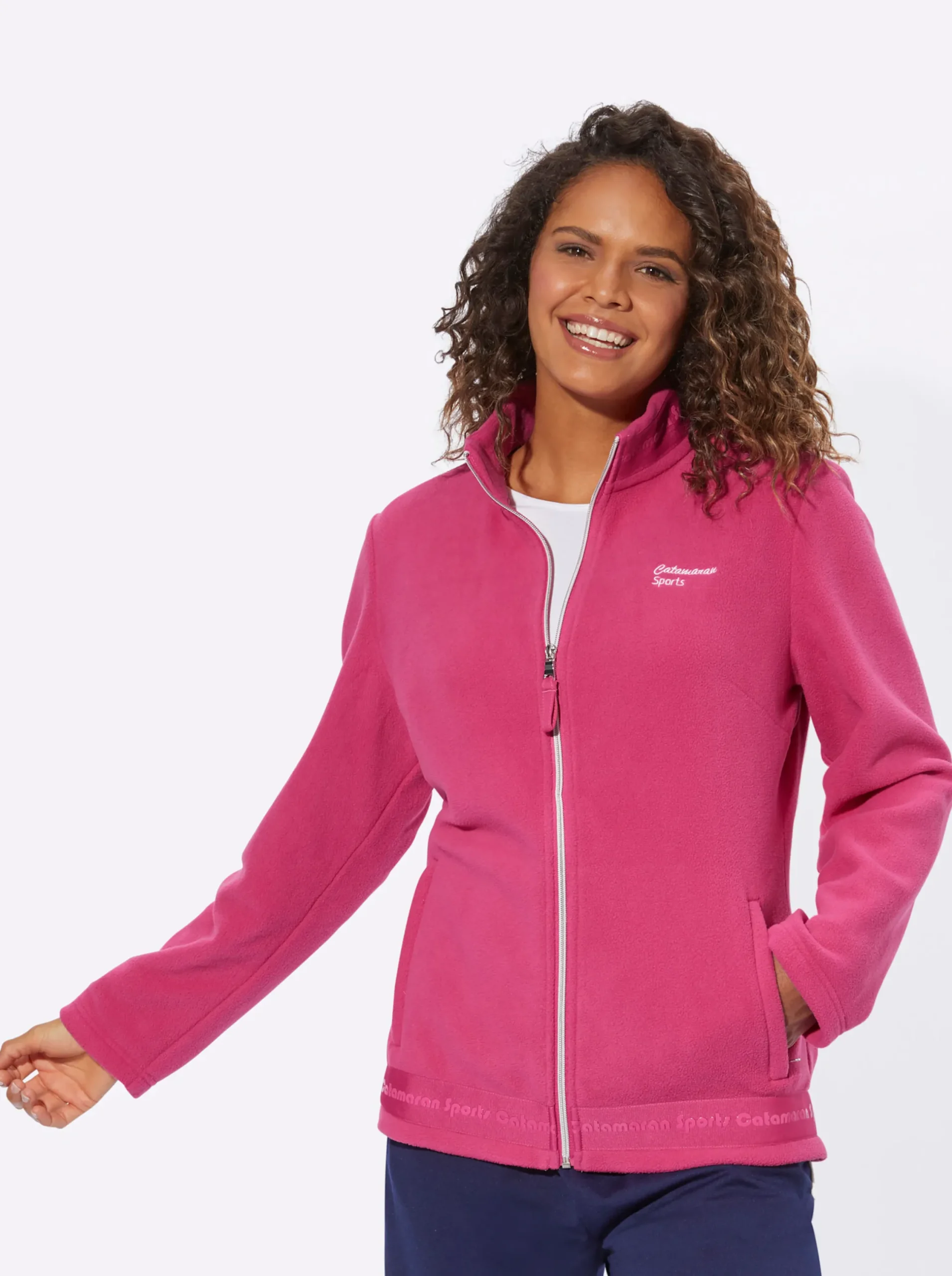 Jacken|Catamaran Sports Fleece-Jacke fuchsia