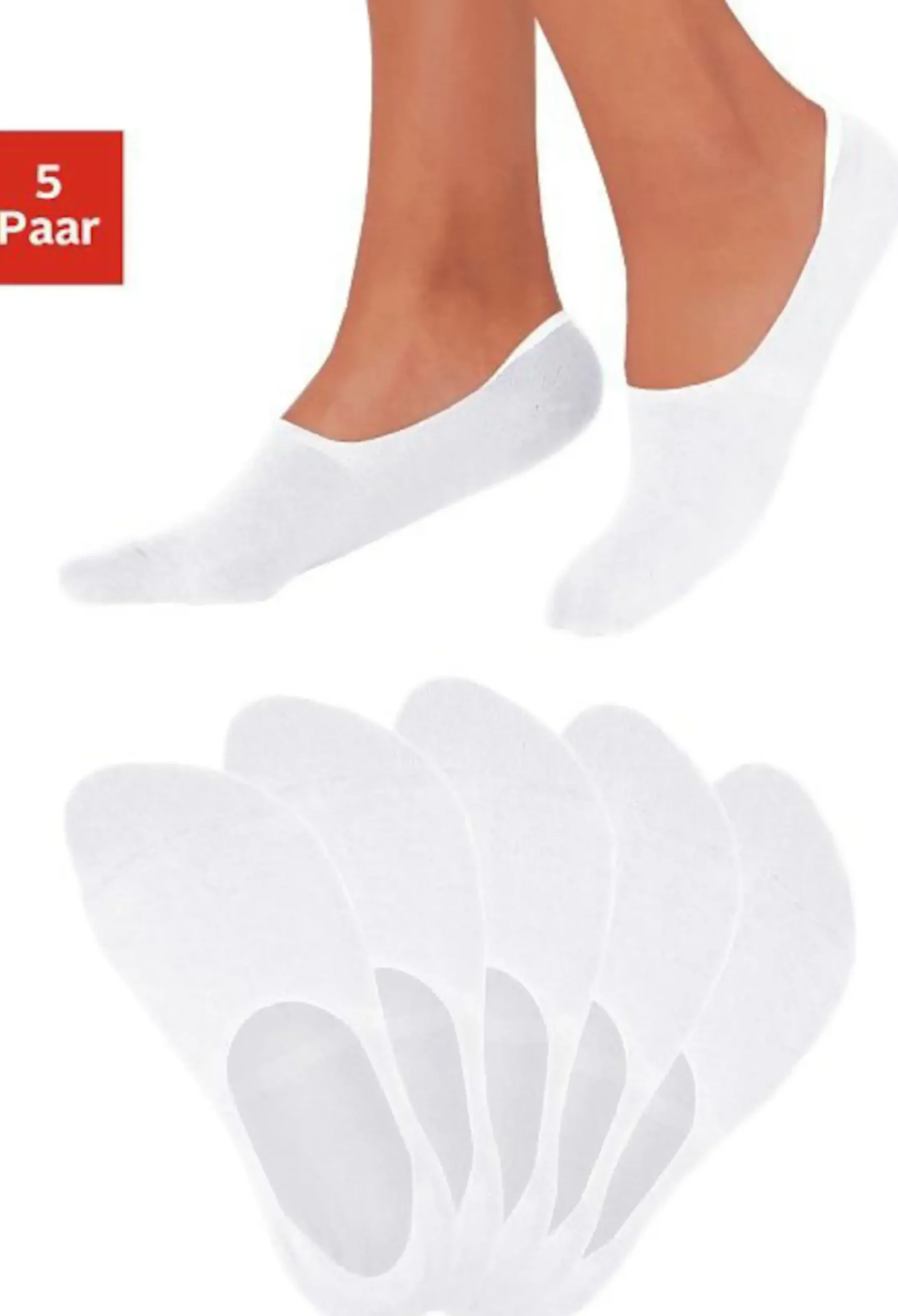 Strümpfe & Socken|Bench. Füßlinge weiß