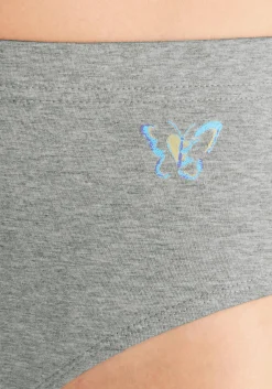 Unterhosen|petite fleur Formslip grau-meliert,weiß,schwarz
