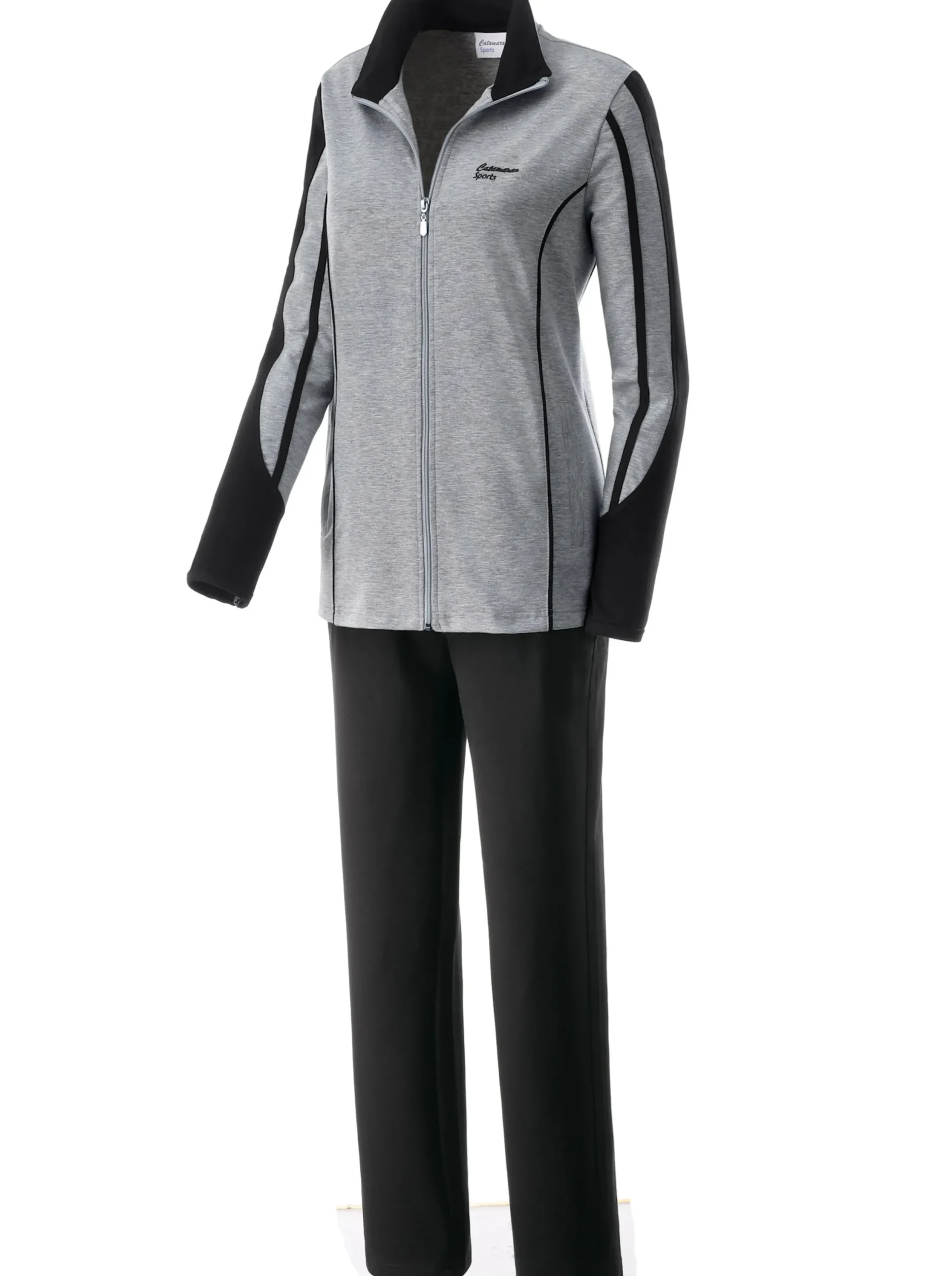 Homewear|Homewear|Catamaran Sports Freizeitanzug formstabile Qualität grau-meliert