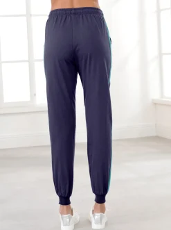 Homewear|Homewear| Freizeithose Dehnbund mit Tunnelzug nachtblau