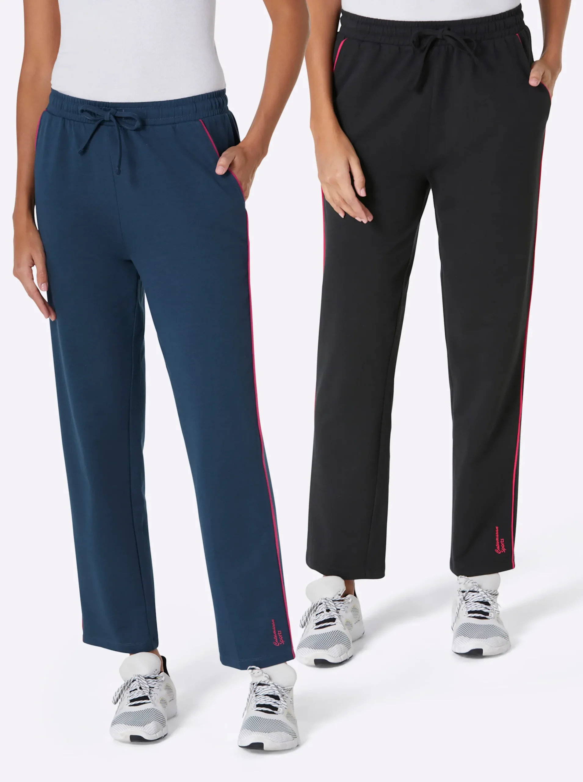 Hosen|Catamaran Sports Freizeithose im Doppelpack schwarz+dunkelblau