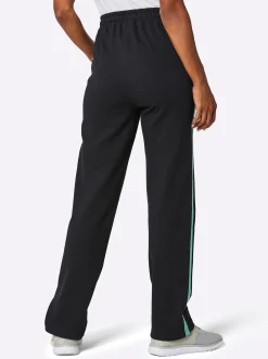 Hosen|Catamaran Sports Freizeithose mit innenliegendem Zugband schwarz-salbei
