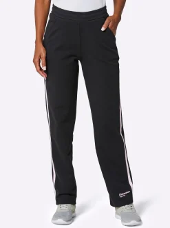 Hosen|Catamaran Sports Freizeithose mit innenliegendem Zugband schwarz-rosé