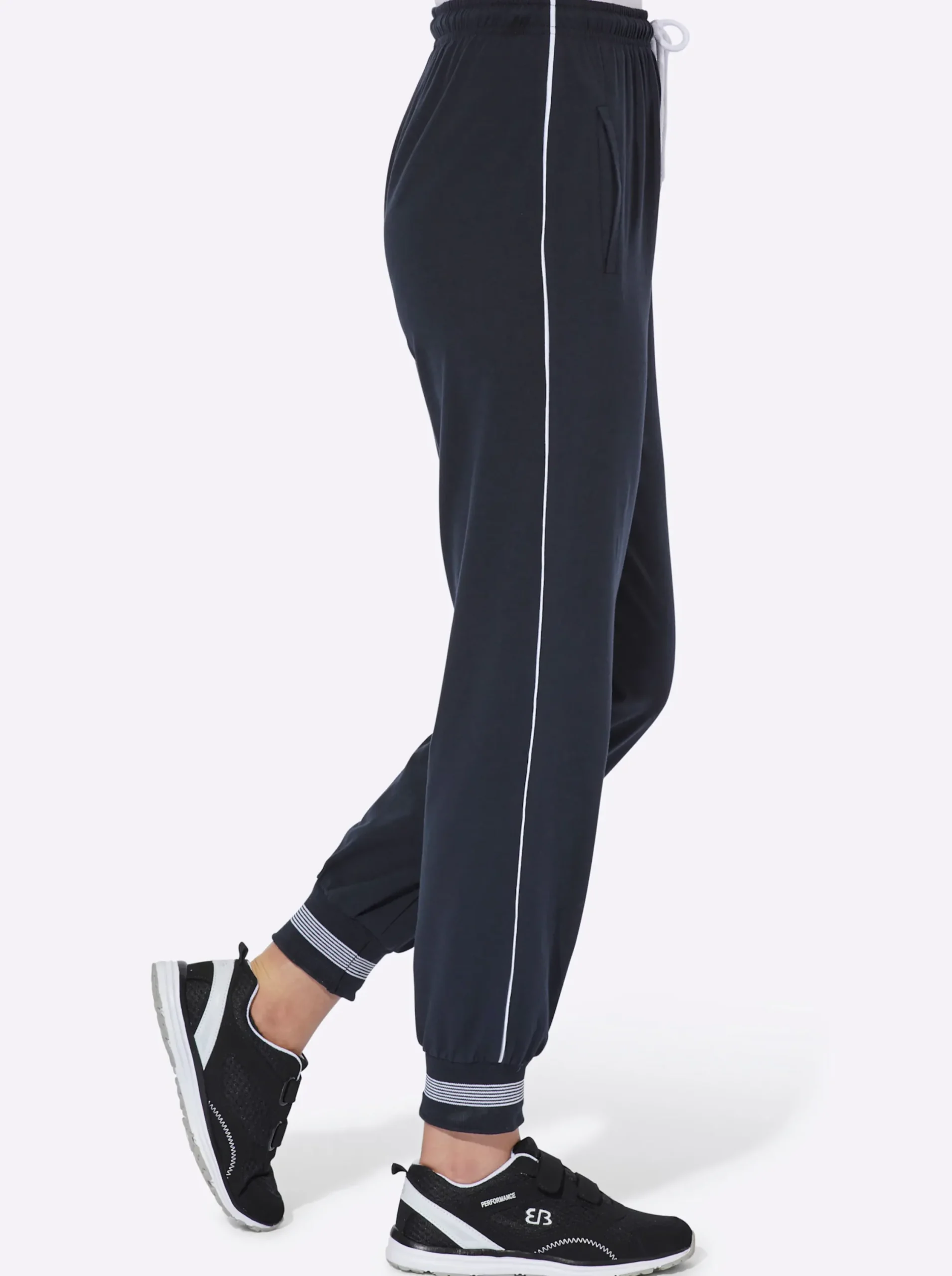 Homewear|Homewear|Catamaran Sports Freizeithose mit Ripp-Abschlüssen marine