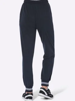 Homewear|Homewear|Catamaran Sports Freizeithose mit Ripp-Abschlüssen marine