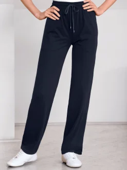 Homewear|Homewear|Catamaran Sports Freizeithose mit seitlichen Taschen. schwarz+malve