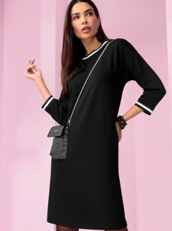 Kleider|heine Freizeitkleid im Athleisure-Look schwarz